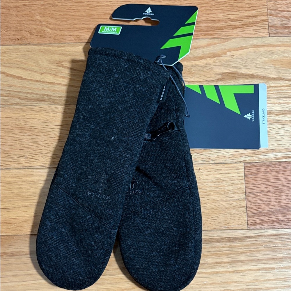 Woods Black Men's mittens